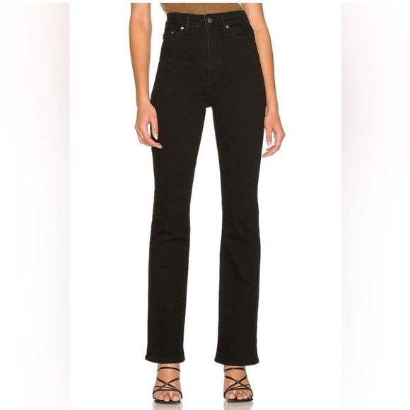 Lovers & Friends black ultra high rise slim boot denim - Picture 3 of 14